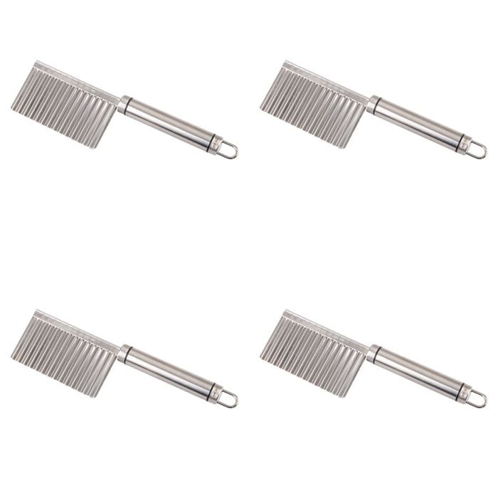 4PK Appetito Stainless Steel Crinkle Vegetable Cutter