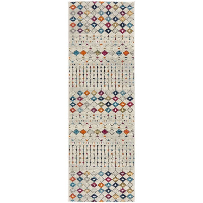 The Rug Connection Ama 356 Off White 300x80cm - Medium Runner Transitional Pet Friendly Indoor Rug