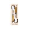 Laguiole Jean Neron Salad Server Set - Yellow