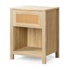 Alfordson Bedside Table 1 Drawer Wood