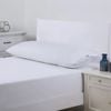CottonMore 350TC Plain White Cotton Body Pillowcase 48x150cm
