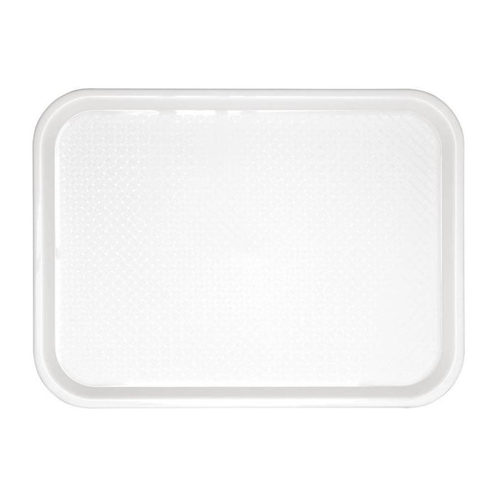 Olympia Kristallon Fast Food Tray Polypropylene White Large 450mm