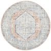 The Rug Connection Estate Lorissa Silver 200x200cm - Medium Round Transitional Pet Friendly Indoor Rug