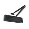 Zanda 55mm Black Slimline Closer Cover & Flat Bar Armset Door Closer