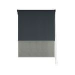 Windoware 120 x 240cm Charcoal Nash   Day Night Roller Blind