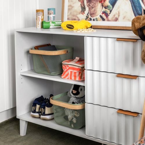 Groove White Ripple Airlie Sideboard Buffets as kids room storage beautifully hold household items