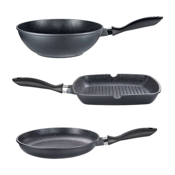 Stone Non Stick Grill, Wok & Frypan Tri Pack 28cm Baccarat