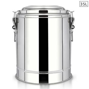 SOGA 35L Stainless Steel Insulated Stock Pot