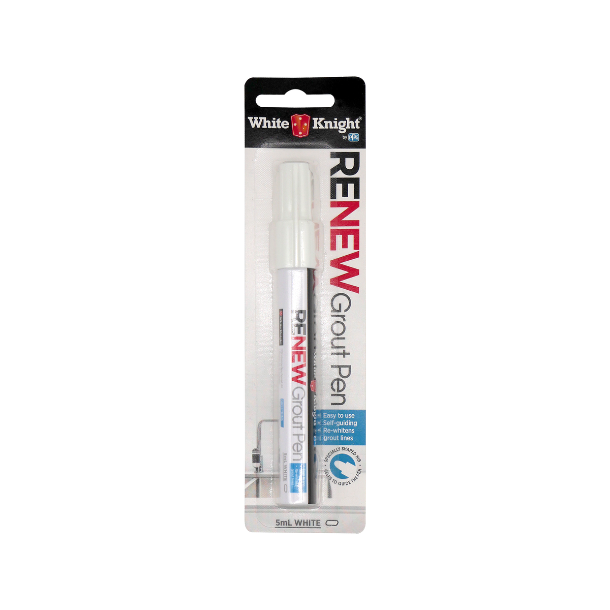White Knight 5ml White Grout Pen - Bunnings Australia