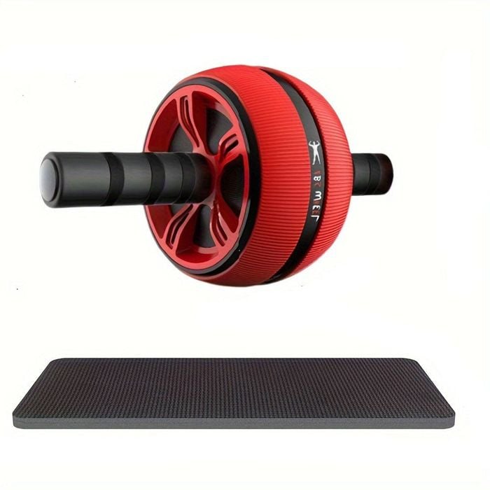 Wide Grip Ab Roller Wheel With Knee Pad