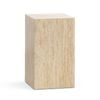Cubie Small Cream Travertine Plinth