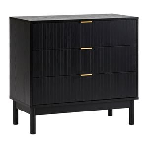 Cooper & Co. Apia 80cm Chest of 3 Drawers Black
