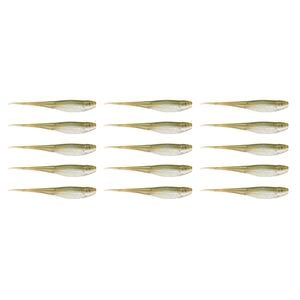 3x 5PK of 5 In Rapala Crush City The Jerk Soft Plastic Minnow Lures - Glowshad