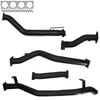 Ignite Exhausts Turbo Back For Toyota Landcruiser 79 Series V8 S/cab 3" No Cat & Straight Pipe Only 409 Stainless Steel