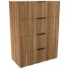 Lugna 1024 x 750 x 380mm Cove 4 Drawer Ready to Assemble Unit