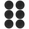 Argon Tableware Round Serving Trays - 40.5cm Reusable Non Slip Stackable Rubberized Surface Platter Food Drinks Tray - Set Of 6