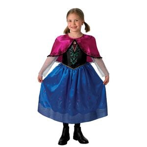 Rubies Anna Frozen Disney Princesses Deluxe Kids Dress Up Costume Size 6-8y
