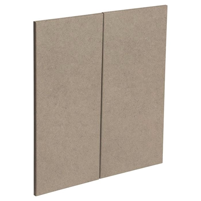 Kaboodle Raw Board Modern Corner Base Cabinet Door - 2 Pack - Raw Board Modern