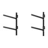 VEVOR 2 Kayak Storage Rack Black Heavy Duty Adjustable Wall Mount Stand for Shed Dock
