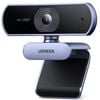 NNEOBA 1080P HD Webcam Dual Mics Auto Light Correction Black