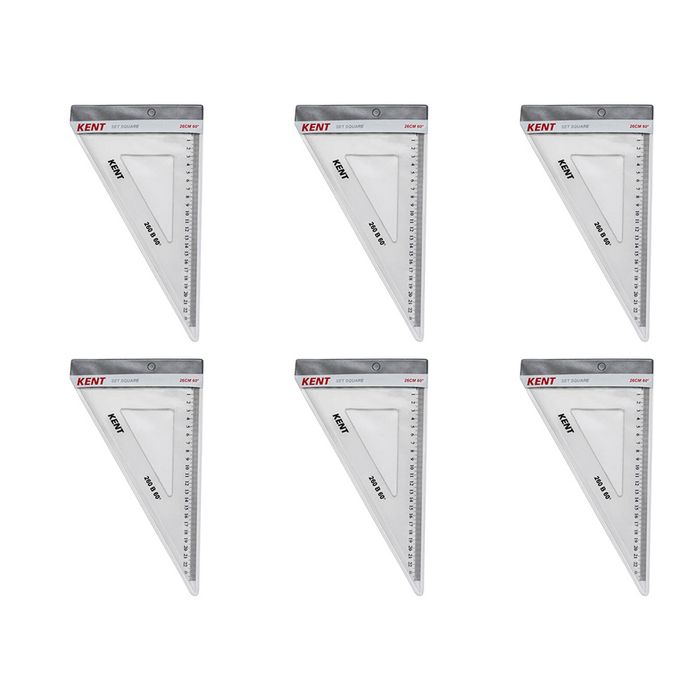 6x Kent Set Square 260mm 60 Deg Home/school Technical Drawing/graphic Design