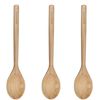 3PK KitchenAid Maple Solid Basting Spoon Cooking Utensil 33cm - Light Wood