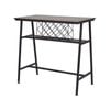Viviendo Dining Table, Bar Table with Wine Storage Rack - Industrial Style