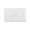 DETA White 1 Gang Solid Plate Single Switch