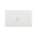DETA White 1 Gang Solid Plate Single Switch