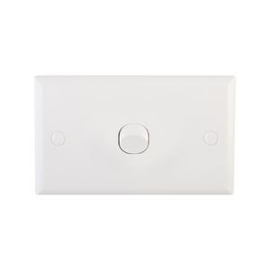 DETA White 1 Gang Solid Plate Single Switch