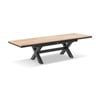 Austin Outdoor 2.2m - 3m Extension Teak Timber And Aluminium Dining Table Charcoal