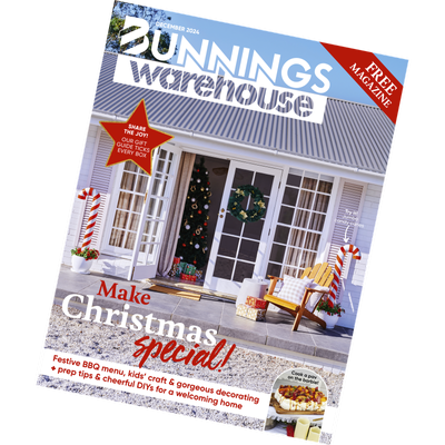 Bunnings Magazine December cover.