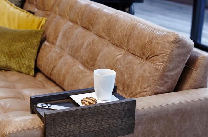 DIY Step Image - D.I.Y. wooden sofa arm table . Blob storage upload.