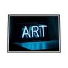 Galrie Stunning Neon Art Skateboarding Photograph by Victor Erixon, Black Frame, A2 42 x 60cm (16 x 24inch)