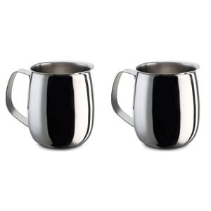 2PK Pezzetti 9 Cup Milk Pot Stainless Steel Frothing/Serving Coffee Accessory