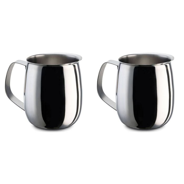 2PK Pezzetti 9 Cup Milk Pot Stainless Steel Frothing/Serving Coffee Accessory