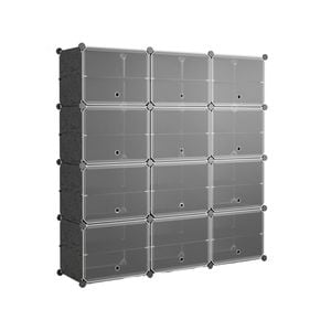 Costway 12-Cube Shoe Storage Cabinet 48 Pairs