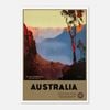 Galrie Vintage Australian Travel Poster of the Blue Mountains NSW Wall Art, Poster Only, A0 84 x 119cm (33 X 47inch)