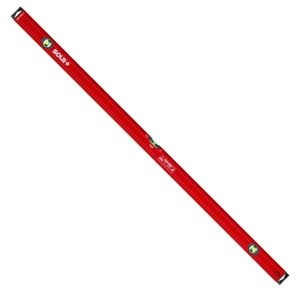 SOLA 200cm Red 3 Vials Durable End Caps Spirit Level