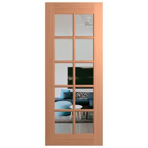 Hume Doors & Timber 620 x 2040 x 35mm Internal Door SPM Lincoln Clear Glass LIN10