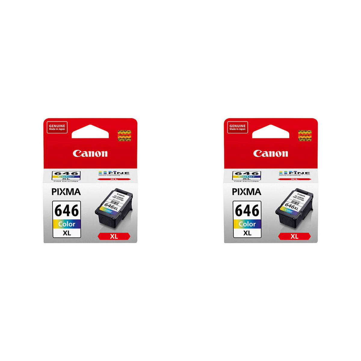 2PK Canon Pixma CL646XL Colour Ink Cartridge 400 Page Yield CMY ...