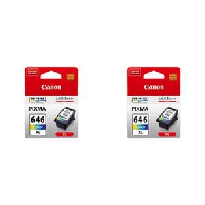 2PK Canon Pixma CL646XL Colour Ink Cartridge 400 Page Yield CMY