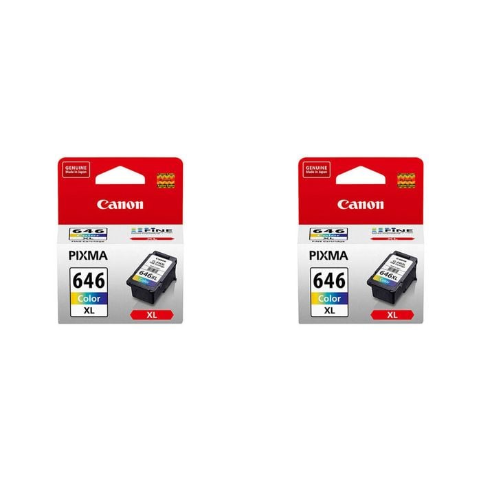 2PK Canon Pixma CL646XL Colour Ink Cartridge 400 Page Yield CMY