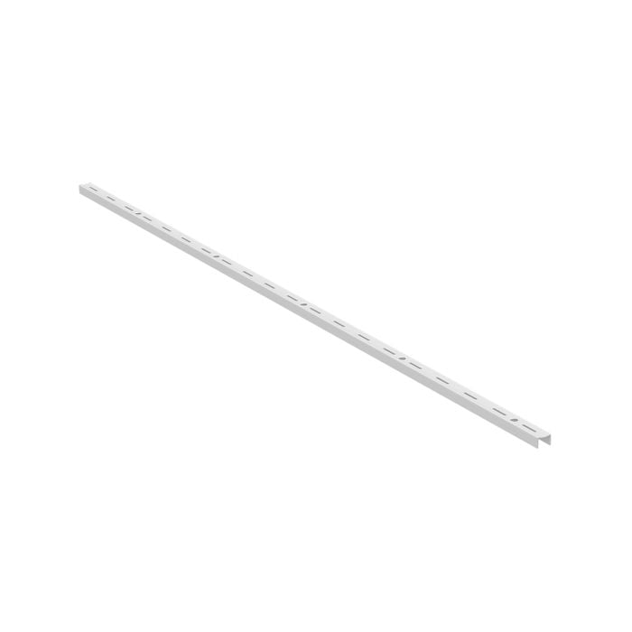Flexi Storage Home Solutions 1000mm White Basic Shelving Single Slot Wall Strip