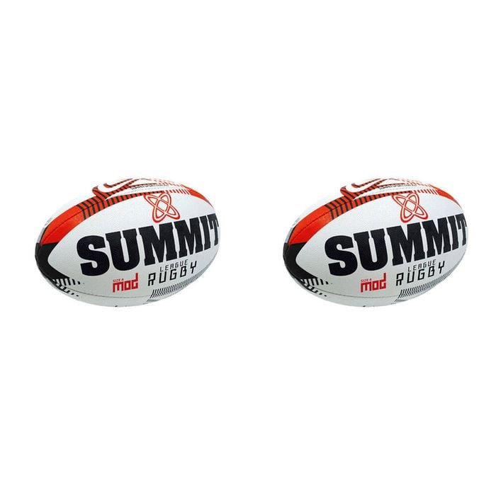 2PK Summit Global Advance Rugby League Synthetic Ball 3.0 Size 4 White/Green