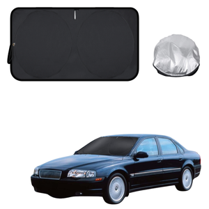Front Windscreen Sun Shade for Volvo S80 1998 - 2006 - Standard 150 x 85 cm - Black