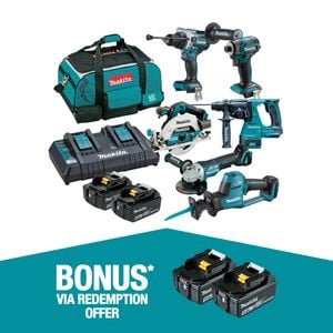 Makita 18V Brushless 6 Piece Combo Kit DLX6136TX1