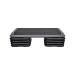Aerobic Step - Black Grey 110cm*40cm Cardio Exercise Stepper - 8 Risers