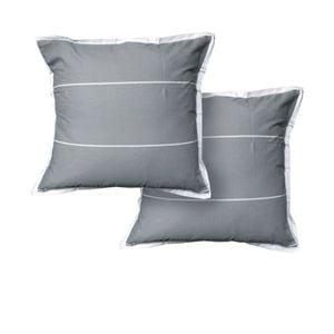Jason Pair of Calista Granite European Pillowcases 65 x 65cm