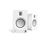 Kanto TUK 260W Powered Bookshelf Speakers with Headphone Out, USB Input, Dedicated Phono Pre-amp, Bluetooth - Pair, Matte White